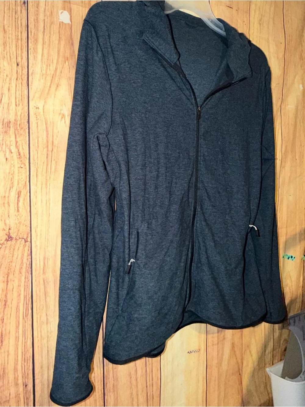 Lululemon Men’s Surge Warm Full Zip Heathered Moroccan Blue Black Size Medium